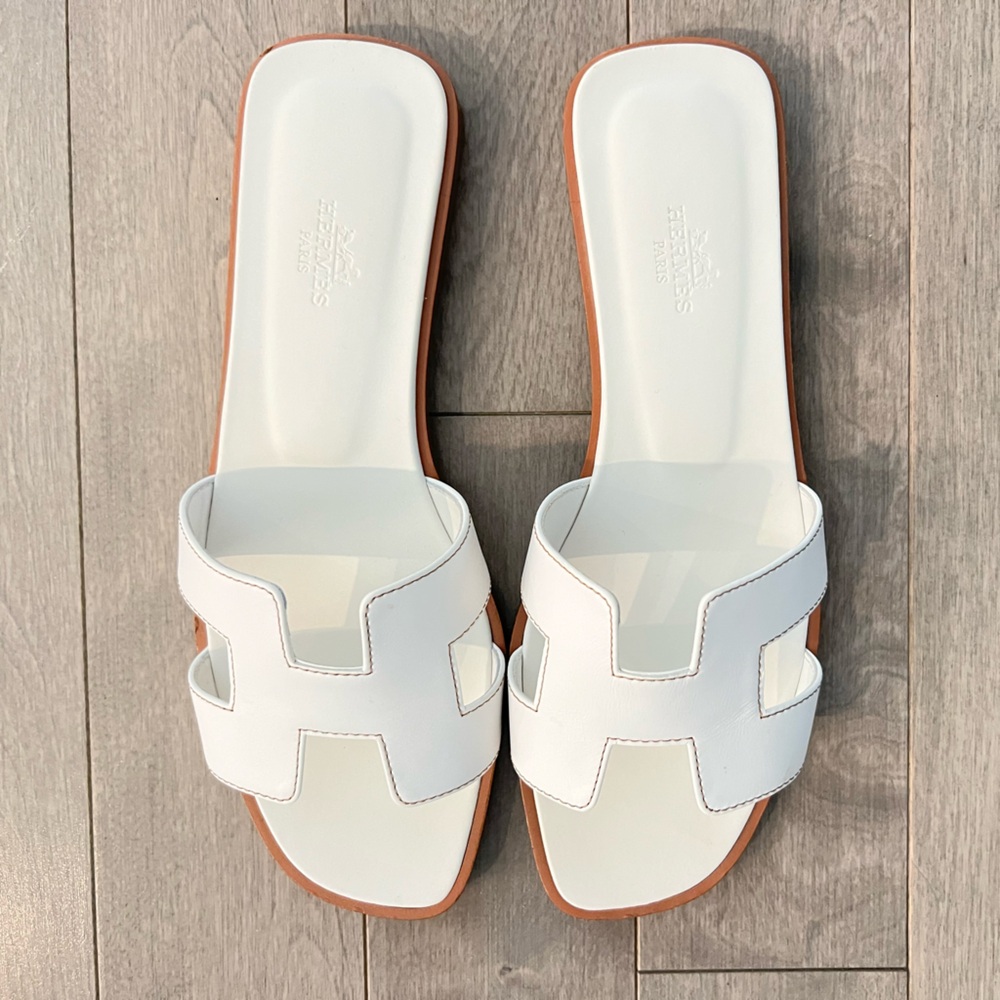 Hermes Oran Sandals - size 39. Used but in very good condition.